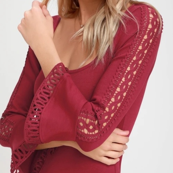 NWT Lulu's Red Mini Dress - Picture 4 of 4